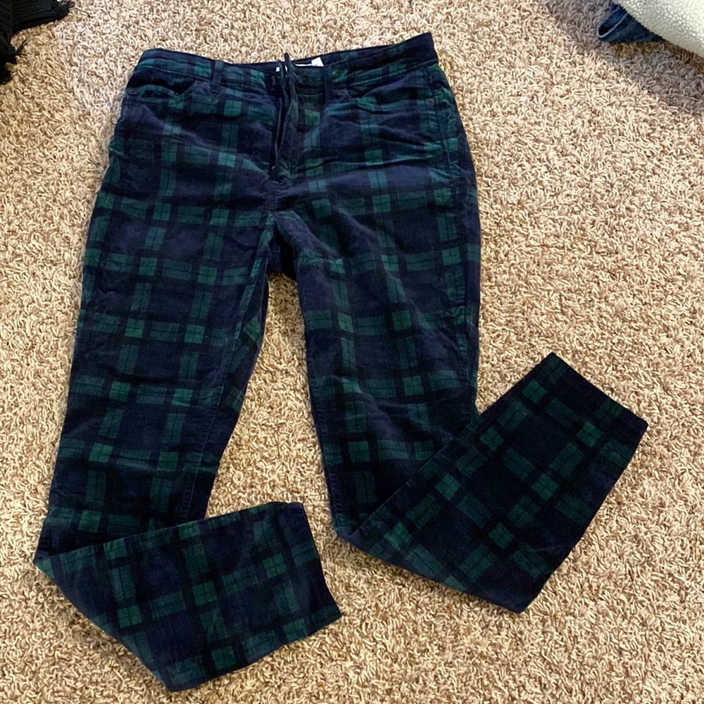 Vineyard Vines Velvet Plaid Pants